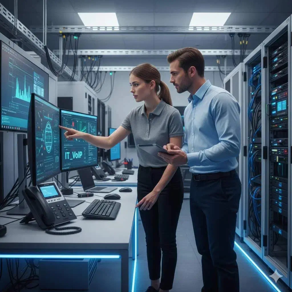 خدمات تخصصی شبکه، سرور تلفن voip و IT